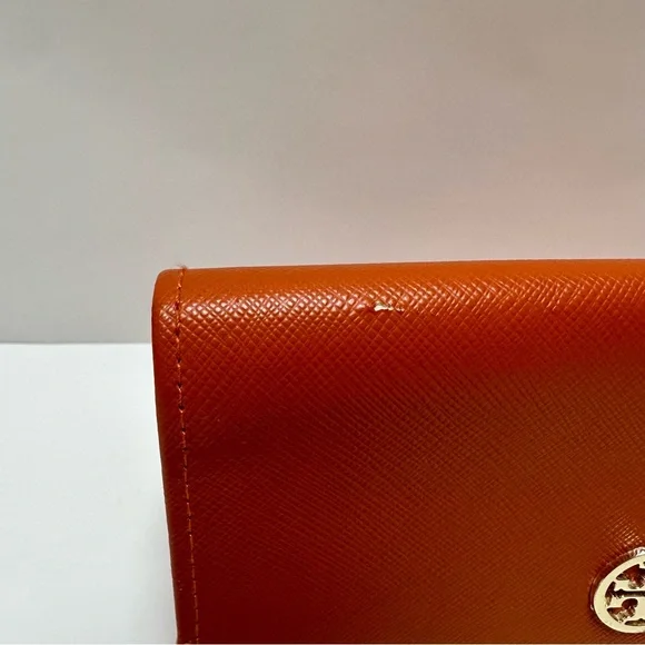 Tory Burch Classic Orange Glasses Case - Picture 7 of 8